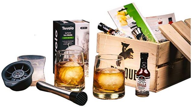 old fashioned cocktail kit gift set, barrel aged creations